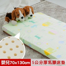 米夢家居 嬰兒床墊 5公分厚 馬來西亞進口 乳膠床墊, 1個, 青春綠