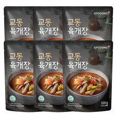 교동식품 육개장, 500g, 6개