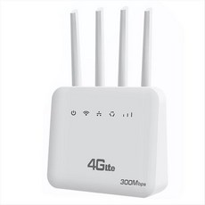 4G CPE 라우터 WiFi 6 LTE 라우터 SIM 카드 슬롯 Wi -Fi 모뎀 300mbps 유럽 용 4 개의 안테나 신호 부스터 WiFi 라우터