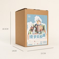 木質女孩玩具, 1個, 夢幻雲和湖CPC CE:如圖所示