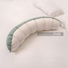 긴 베개 여성 수면용 성인 옆으로 자는 다리 받침대 남성 침대용 베개 분리 및 세탁 가능, 일반 모델: 1.2m 폭 28cm 높이 25cm, 콩 그린 배색