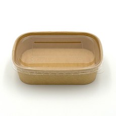 크라프트 사각용기 세트 580ml, 1개, 50세트