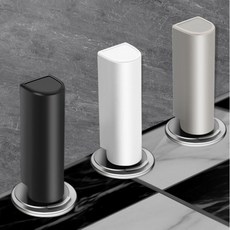 固特 靜音防撞門吸 超薄底座1.6 隱藏安裝, 1個, 旂艦款 冰川白 +安裝輔助蓋