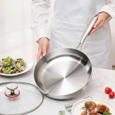 스피세프 316 스텐 통5중 프라이팬 인덕션 후라이펜, 1개, 24cm