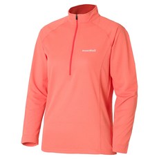 mont-bell Cool Long Sleeve Zip Shirt 長袖上衣 珊瑚粉