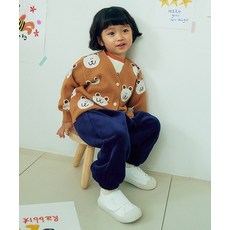(MD PICK) 탑텐 TOPTEN KIDS 공용) 유아 차윤아트 본딩 골벨로아 조거팬츠_MKF4PT3302 MKF4PT3302 103675