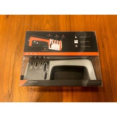 【外銷美國】磨刀器 磨刀石 磨刀神器 磨剪刀 迷你磨刀器 磨菜刀 磨刀架, 1個, 極簡黑, 黑色