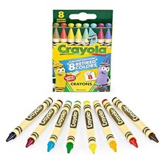 Crayola 크레용 8가지 은퇴한 색상 1박스 233668