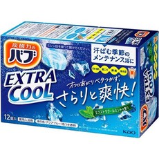 바브 엑스트라 쿨 민트향 12정 일본 탄산 입욕제, 480g, 1개