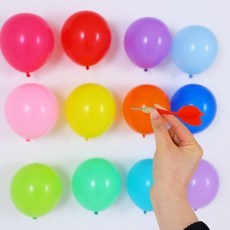 다트용풍선 혼합 500입 대용량 파티게임용 미니풍선 이벤트용 대학축제 운동회 체육대회