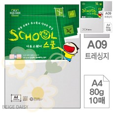 BG 색상지 10매 아트스퀘어 스쿨 트레싱지 A4 80g