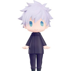 GOOD SMILE COMPANY 굿스마일컴퍼니 헬로 굿스마일 주술회전 고죠 사토루 맨얼굴 버전 피규어, 1개