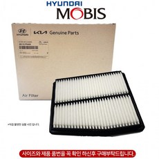 모비스순정 스포티지 NQ5하이브리드 에어크리너 에어필터 투싼NX4하이브리드 28113P0400 하이브리드전용, 1개, (추가)오일필터26350 2M000