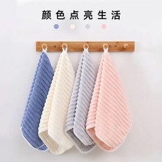 珊瑚絨穿戴式浴巾三件套, 灰色, 加厚單條毛巾, 1個