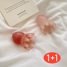 1+1 PHILIP 문어 괄사 마사지기 얼굴 리프팅 지압 마사지기 붓기제거 뷰티 홈케어, 마블 핑크, 2개