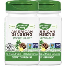 Nature's Way 西洋參膠囊 550mg, 50 件, 2個