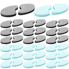 YBEATY 20팩 폼 토 분리기 통기성 블리스터 스페이서 마찰 해머 옥수수 레이어 겹쳐진 발가락 교정기 남성용