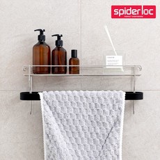 무타공 심플 수건 타월걸이 거치선반, 1개