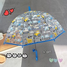 兒童卡通透明雨傘