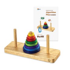 초등학교 돌봄교실 하노이탑 원목교구세트 어린이집교구 초등저학년 사고력발달