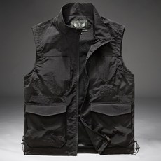 網眼多口袋釣魚背心 男款 春夏薄款登山攝影工作服