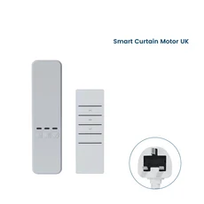 Moes DIY RF433 지그비 전동 롤러 블라인드용 스마트 커튼 스위치 모듈 모터 2MQTT Tuya 스마트 앱 Alexa Google Home, 03 Curtain Motor UK