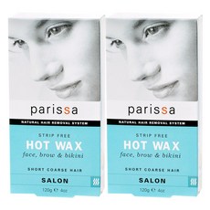 페리사 스트립 프리 핫 왁스 페이스 브로우 & 비키니, 120g, 2개