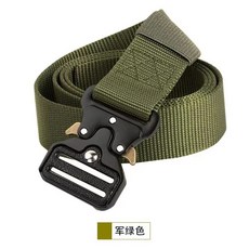 爆款戶外多功能戰術腰帶腰封特種兵軍訓耐用專用腰封加厚款腰帶戶外多功能戰術腰封 戰術腰帶 多功能腰封套裝 快拆按扣訓練腰帶, 1個, 蛇腰帶軍綠色【厚款】