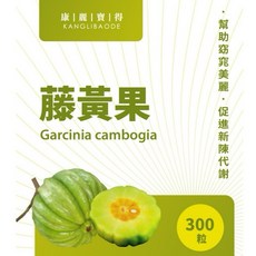 康麗寶得 藤黃果膠囊 (0.5公克/粒) (300粒/1瓶)X1瓶, 1個, 300顆