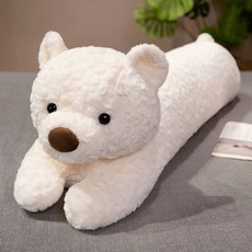 동물 인형 곰인형 대형 필로우 베게, 1개, B. 유백색