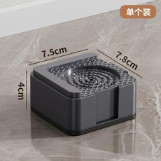 傢俱增高腳墊 桌腳墊 防潮墊塊, 1個, 6cm*6cm增高3.5cm I 四個,黑色