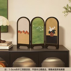 小清新綠色飛燕桌面客廳屏風擺件畫法式餐廳餐邊櫃鬥櫃裝飾品擺畫, 1個