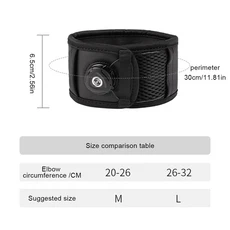 조절 가능한 팔꿈치 보호대 통기성 골프 스트랩 미끄럼 방지 헬스장 스포츠 훈련, 01 1PC, 01 빠른  Mainland, 02 M