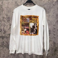 소닉 유스 SONIC YOUTH 화이트 맨투맨 긴소매 티셔츠 순면 유니섹스 긴팔티