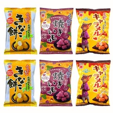 훈와리메이진 쌀과자 3종 (카라멜맛 콩가루인절미 군고구마맛), 2세트, 89g