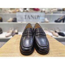<미셸 by 탠디> 탠디 여성 데일리 편안한 데일리 굽3센치 캐주얼 페니로퍼 가볍고 편한 소가죽 초경량 컴포트창 세미 캐주얼화_X24220_탠디 블랙 여성 세미정장 로퍼