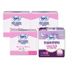 쏘피 볼록맞춤 중형 16매 3개 + 안심숙면팬티 5매 1개 바디피트, 쏘피 바디피트 볼록맞춤 중형 16매, 3개 + 안심숙면