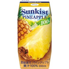 일본 선키스트 100% 파인애플 주스 200ml x 24팩