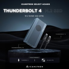 ACASIS Thunderbolt 4 M.2 NVMe 外接盒 40Gbps, 1個