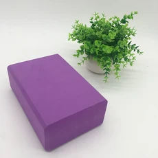 고밀도 요가 벽돌 성인 및 어린이 댄스 다리 스트레칭 연습을 위한 두꺼운 폼 벽돌 및 보조 벽돌, 02 purple
