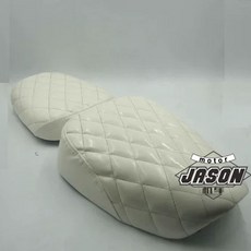 슈퍼커브 시트 2인용 인 시트쿠션 텐덤 애벌레 탠덤 쿠션 텐덤시트, G. 퓨어 화이트 다이아몬드 시트 쿠션, A. YAMI 앞좌석 쿠션