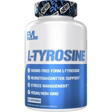 EVLUTIONNUTRITION L-酪氨酸素食膠囊, 60入, 1個, 60顆