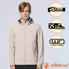 WildLand 荒野 男士輕量彈性三層防水防風夾克 山旅機能外套 W2906