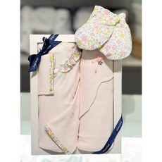 [백화점 정품] 압소바 신생아 순면 사계절 배냇 슈트 임신 출산 선물 루피 속싸개 + 저고리 손싸개 3종세트