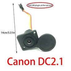 전기 자전거 LCD 디스플레이 전자 리튬 배터리 나사 통합 인터페이스 DC2 1 /2 5 핀 커버 포함 둥근 전원 연결 충전 포트, A3