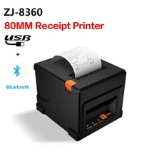 POS 열전사 영수증 프린터 자동 절단기 지지대 윈도우 맥 리눅스 레스토랑 주방 ESC POS용 80mm 220 mm/s, 03 영국 플러그, 02 8360 USB BL