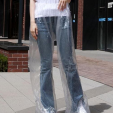 우비 바지 비옷 레인 비닐 우비 레인 방수팬츠 투명_WF37674