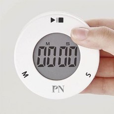 PPD 주방 타이머 쿠킹시계 홈베이킹 워치 알람시계 화이트 76616223EA pon+59218iA