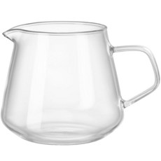 SEWACC 다용도 623.7g(22온스) 유리 주전자 커피 포트 뚜껑 포함 가정 사무실 및 카페용 투명 내열성 서버