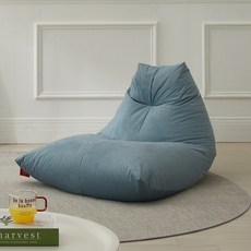 보니타 그란데 P922K 허그핏 말랑 스웨이드 빈백소파, 쉐도우